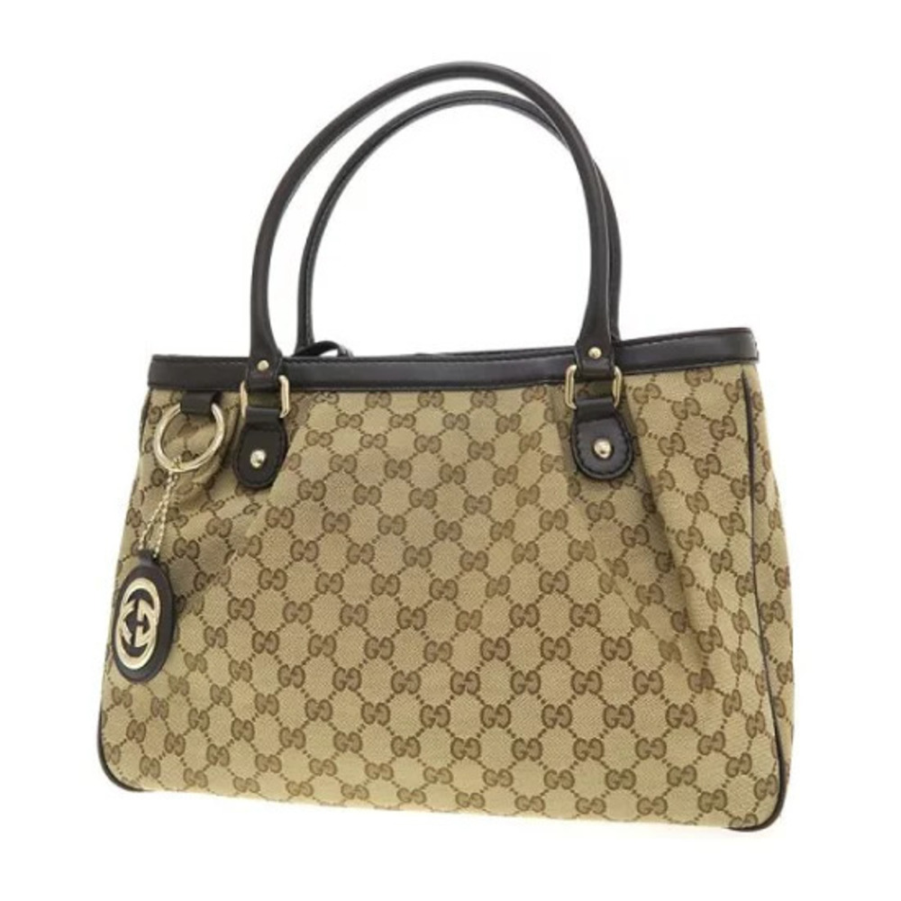 Gucci Sukey Tote handbag beige brown GG monogram canvas